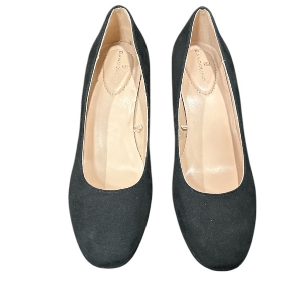 Bandolino Woman's Suede Black Block Heel pumps, New Never Worn, Size 8.5 - Picture 2 of 7